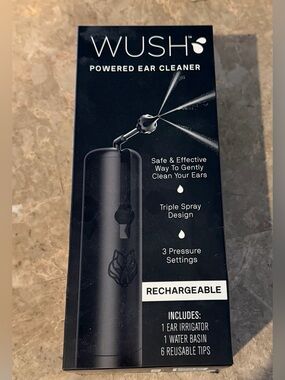 Rechargeable Powered Ear Cleaner — Black